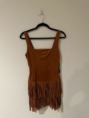 Boho Western Fringe Dress Coastal Cowgirl Size M